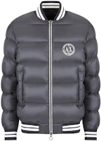 Armani Exchange AE FW22 Stripe Colorblock Quilted Logo Jacket Men’s Grey 6LZBL8-ZNWRZ-11978 Armani Exchange AE FW22 Stripe Colorblock Quilted Logo Jacket Men’s Grey 6LZBL8-ZNWRZ-11978