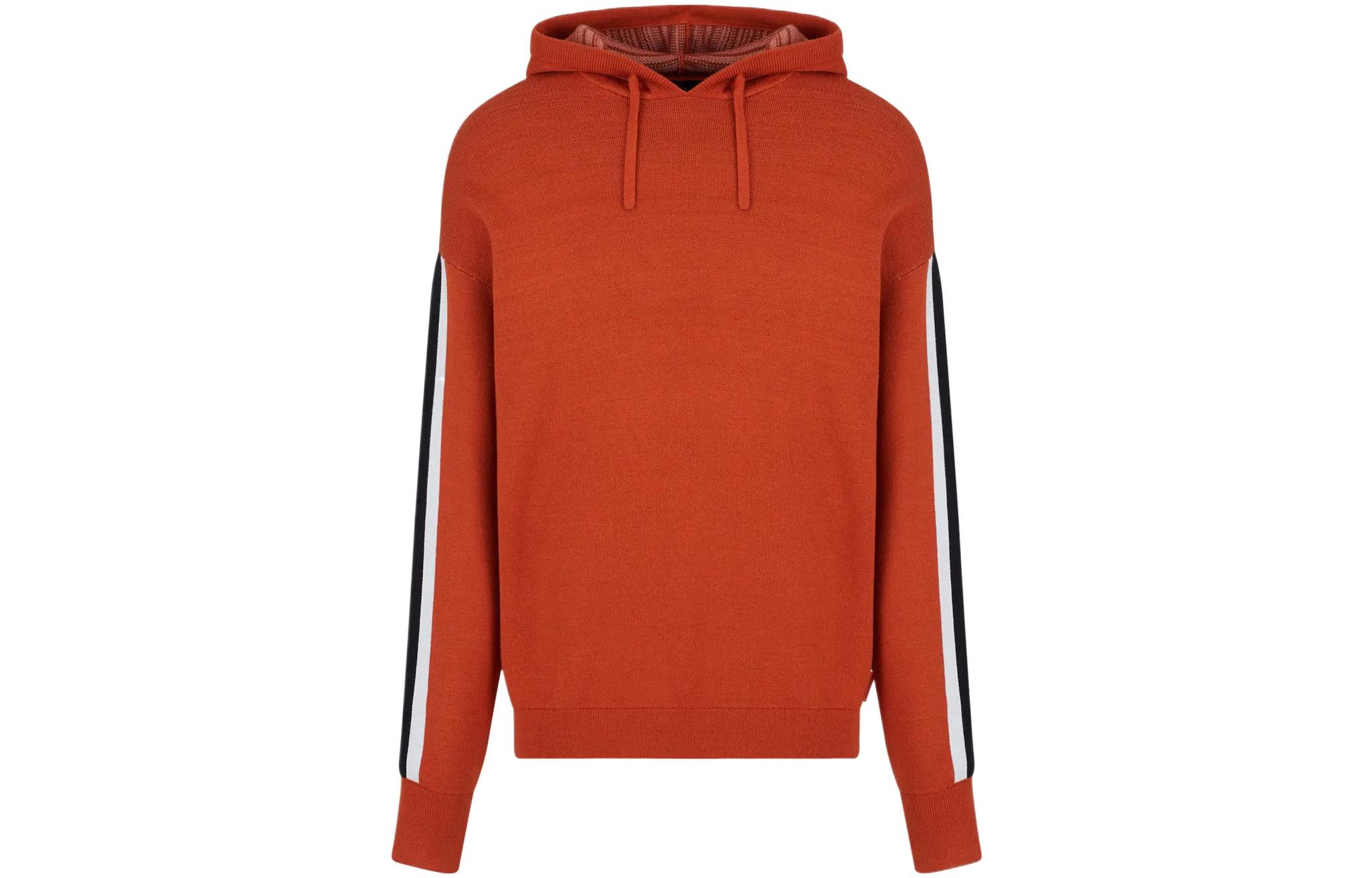 Armani Exchange AE FW22 Striped Trim Hoodie Orange 6LZM2Z-ZM1LZ-11498