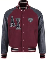 ARMANI EXCHANGE AE FW23 Burgundy Embroidered Letter Baseball Jacket. 6RZB21-ZNIKZ-44AG ARMANI EXCHANGE AE FW23 Burgundy Embroidered Letter Baseball Jacket. 6RZB21-ZNIKZ-44AG