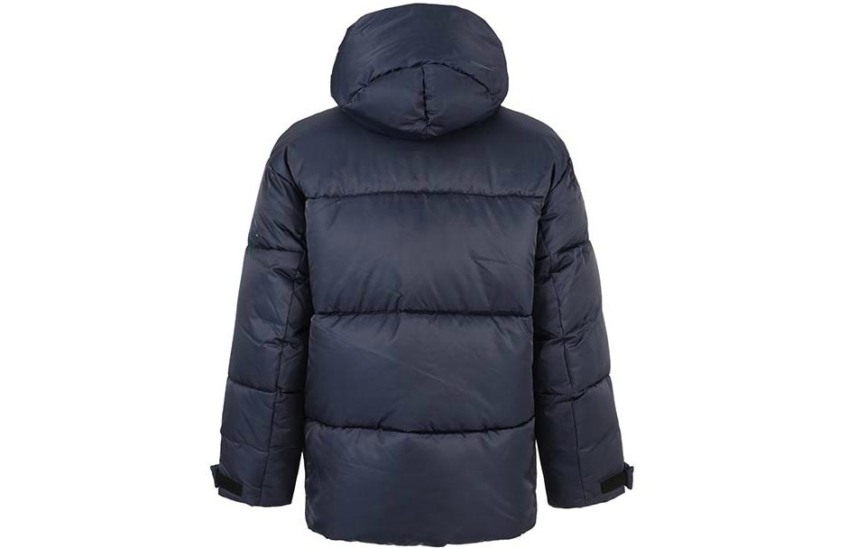 Lookbook ARMANI EXCHANGE AE FW23 Jaket Kapas Longgar Berhud Quilted Biru Navy. 6RZK45-ZNJ7Z-1510