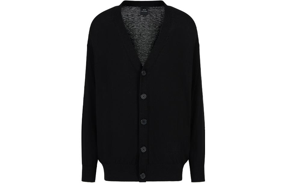 ARMANI EXCHANGE AE FW23  Solid Color Single-Breasted Knit Cardigan 6RZE1C-ZMW8Z-1200