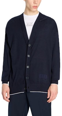 아르마니 익스체인지 AE FW23 솔리드 컬러 싱글 브레스트 니트 가디건 6RZE1C-ZMW8Z-1200 Sizing 아르마니 익스체인지 AE FW23 솔리드 컬러 싱글 브레스트 니트 가디건 6RZE1C-ZMW8Z-1200