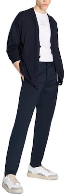 아르마니 익스체인지 AE FW23 솔리드 컬러 싱글 브레스트 니트 가디건 6RZE1C-ZMW8Z-1200 1