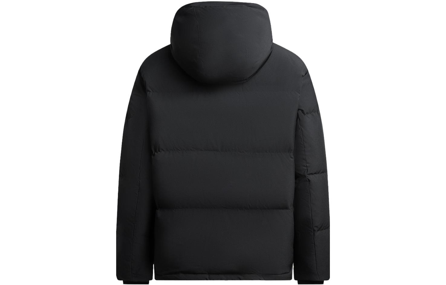 Lookbook ARMANI EXCHANGE AE FW23 Jaket Puffer Hoodie Logo Putih. 6RZB03-ZNICZ-1116