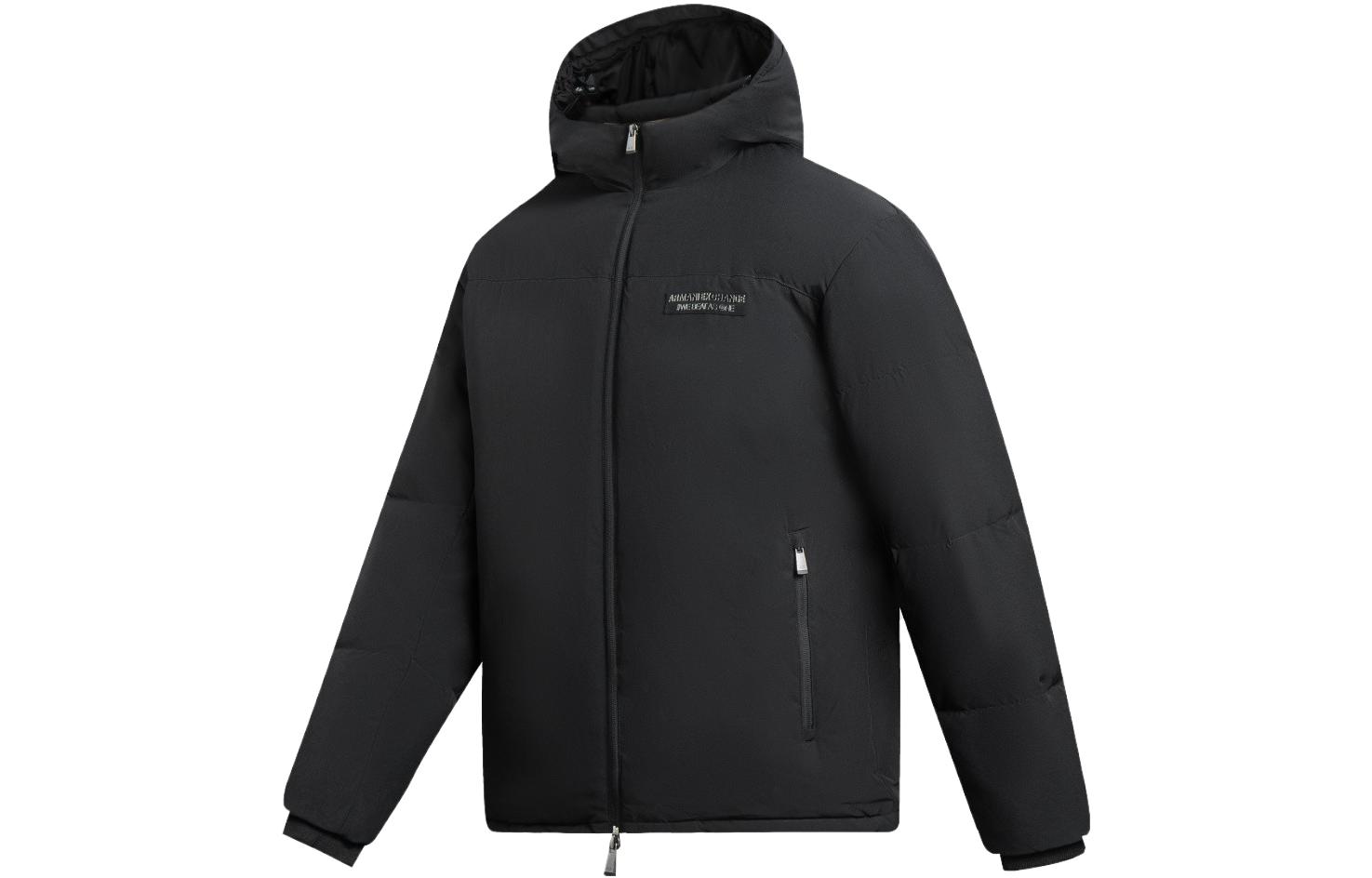 Shop ARMANI EXCHANGE AE FW23 Jaket Puffer Hoodie Logo Putih. 6RZB03-ZNICZ-1116