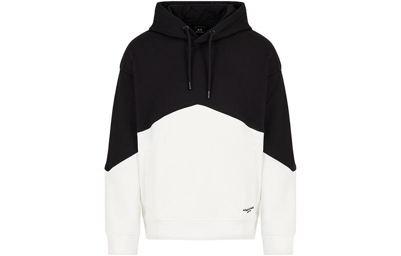Armani Exchange AE FW23 Colorblock Pullover Hoodie Men 6RZMLB-ZJ4XZ-22CG
