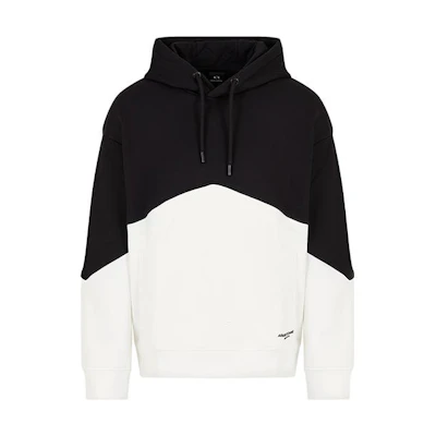 Armani Exchange AE FW23 Colorblock Pullover Hoodie Men 6RZMLB-ZJ4XZ-22CG