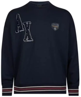Armani Exchange AE FW23 Letter Print Crewneck Pullover Sweatshirt Men 6RZMJE-ZJDPZ-14AU Order Armani Exchange AE FW23 Letter Print Crewneck Pullover Sweatshirt Men 6RZMJE-ZJDPZ-14AU