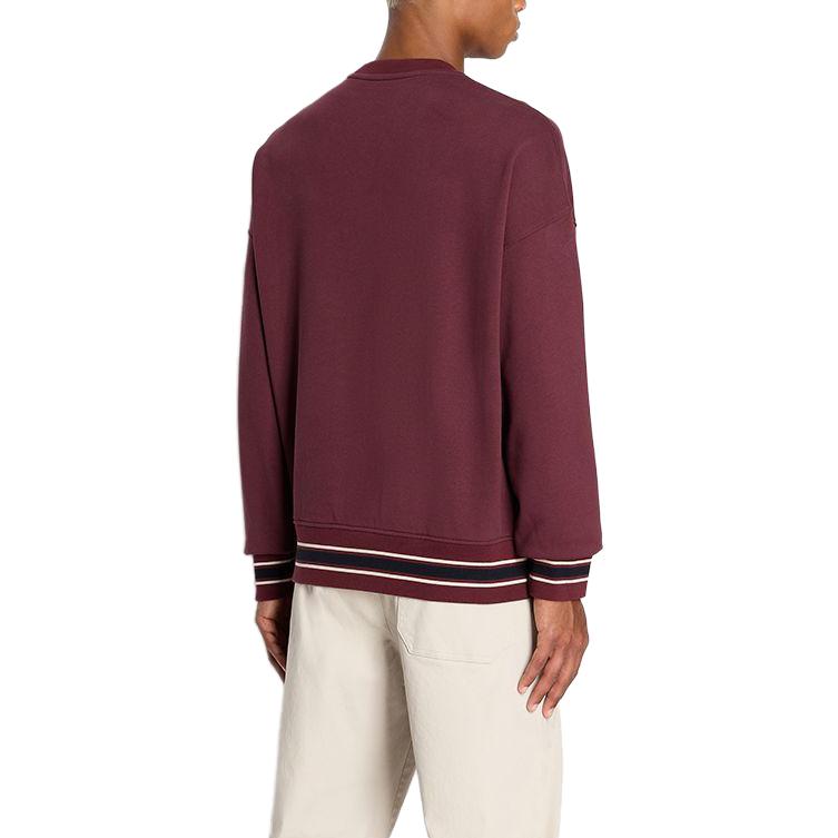 Sizing Armani Exchange AE FW23 Letter Print Crewneck Pullover Sweatshirt Men 6RZMJE-ZJDPZ-14AU