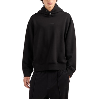 ARMANI EXCHANGE AE FW24 Black Hoodie with Logo and Letter Design. 6DZMLJ-ZJ4XZ-1200 Lookbook ARMANI EXCHANGE AE FW24 Black Hoodie with Logo and Letter Design. 6DZMLJ-ZJ4XZ-1200