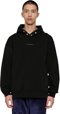 ARMANI EXCHANGE AE FW24 Black Hoodie with Logo and Letter Design. 6DZMLJ-ZJ4XZ-1200 2