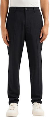 ARMANI EXCHANGE AE FW24 黑色中腰按鈕休閒長褲 XM000132-AF10897-UC001 Lookbook ARMANI EXCHANGE AE FW24 黑色中腰按鈕休閒長褲 XM000132-AF10897-UC001