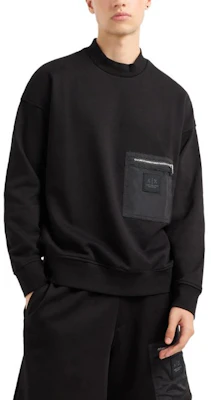 Armani Exchange AE FW24 男士黑色LOGO長袖圓領運動衫 XM000121-AF10830-UC001 Purchase Armani Exchange AE FW24 男士黑色LOGO長袖圓領運動衫 XM000121-AF10830-UC001