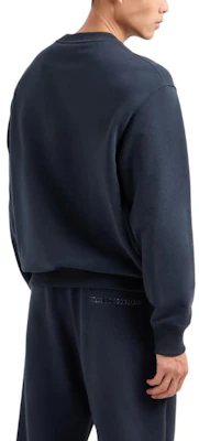 Armani Exchange AE FW24 男款海軍藍Logo印花圓領長袖衫 6DZMBA-ZJADZ-1510 Shop Armani Exchange AE FW24 男款海軍藍Logo印花圓領長袖衫 6DZMBA-ZJADZ-1510