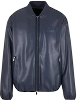 Armani Exchange AE Logo Blue Zip-Up Stand Collar Jacket 3DZB05-ZE1CZ-15CX Armani Exchange AE Logo Blue Zip-Up Stand Collar Jacket 3DZB05-ZE1CZ-15CX