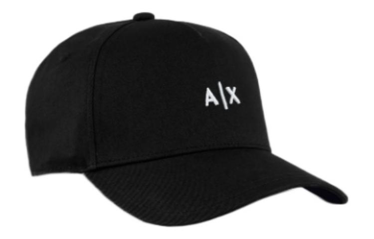 Armani Exchange AE Logo Embroidered Cotton Baseball Cap Unisex Black. 954112CC571100121
