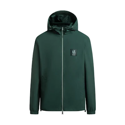 Armani Exchange AE Logo Graphic Hoodie Jacket Men’s Deep Green 3RZB19-ZNB7Z-1882