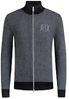 Armani Exchange AE Logo Slim Fit Zip Jacket Dark Gray 6KZE1D-ZM1EZ-6216 Armani Exchange AE Logo Slim Fit Zip Jacket Dark Gray 6KZE1D-ZM1EZ-6216