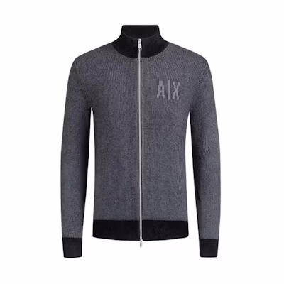 Armani Exchange AE Logo Slim Fit Zip Jacket Dark Gray 6KZE1D-ZM1EZ-6216
