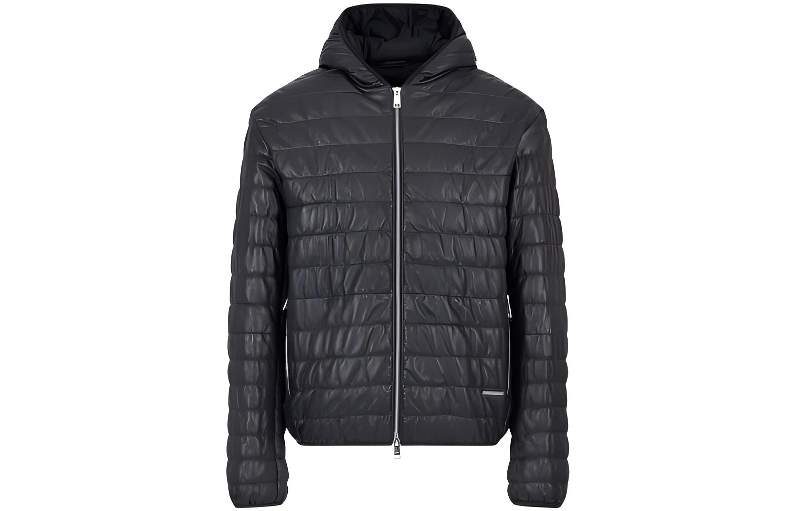 Armani Exchange AE Solid Quilted Hoodie Jacket D49R70-D9P70-1922