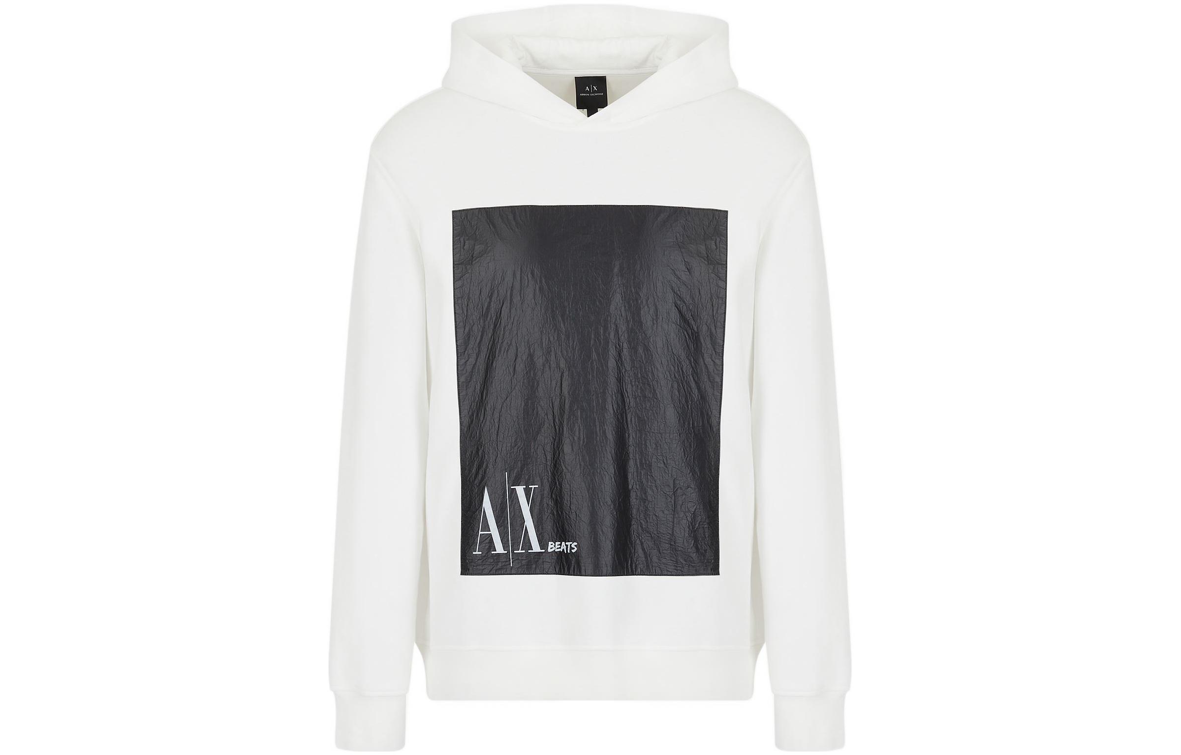 Armani Exchange AE SS22 Colorblock Logo Sweatshirt White 3LZMJE-ZJYAZ-2181
