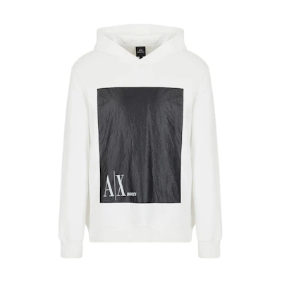 Armani Exchange AE SS22 Colorblock Logo Sweatshirt White 3LZMJE-ZJYAZ-2181
