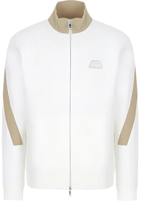 Armani Exchange AE SS22 Patch Logo Cotton Fleece Zip Jacket Ivory Men’s 3LZMJB-ZJY9Z-9199 Buy Armani Exchange AE SS22 Patch Logo Cotton Fleece Zip Jacket Ivory Men’s 3LZMJB-ZJY9Z-9199