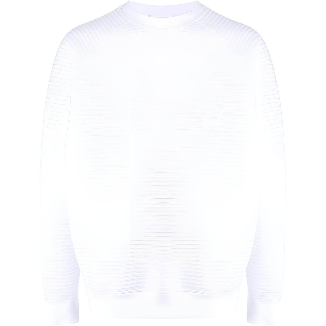 Armani Exchange AE SS22 Plain Ribbed Knit Sweatshirt 3LZMHY-ZJYDZ-1100