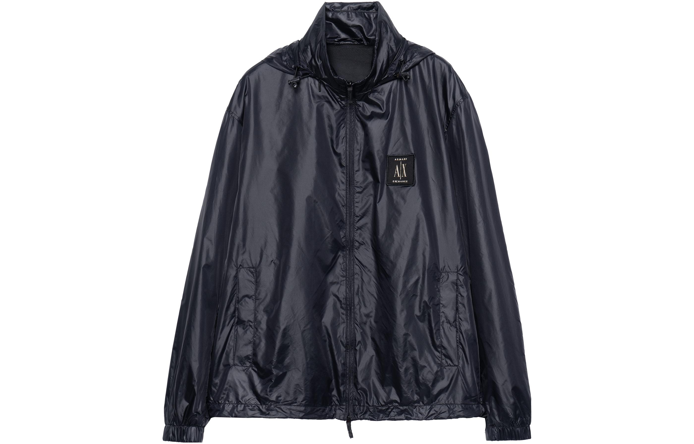 Order ARMANI EXCHANGE AE SS23  Black Letter Logo Print Zip-Up Jacket. 8NZBP9-ZNYWZ-1200