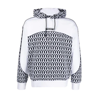 Armani Exchange AE SS23 Classic Logo Print White Long Sleeve Sweatshirt Men 3RZMLA-ZJGFZ-85CP