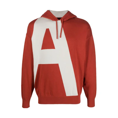 Armani Exchange AE SS23 Colorblock Logo Print Sweatshirt Red 3RZM2L-ZMQ7Z-0746