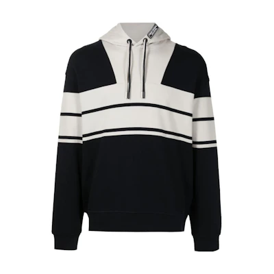 Armani Exchange AE SS23 Colorblock Stripe Hoodie Long Sleeve 3RZMGG-ZJ1ZZ-185CR