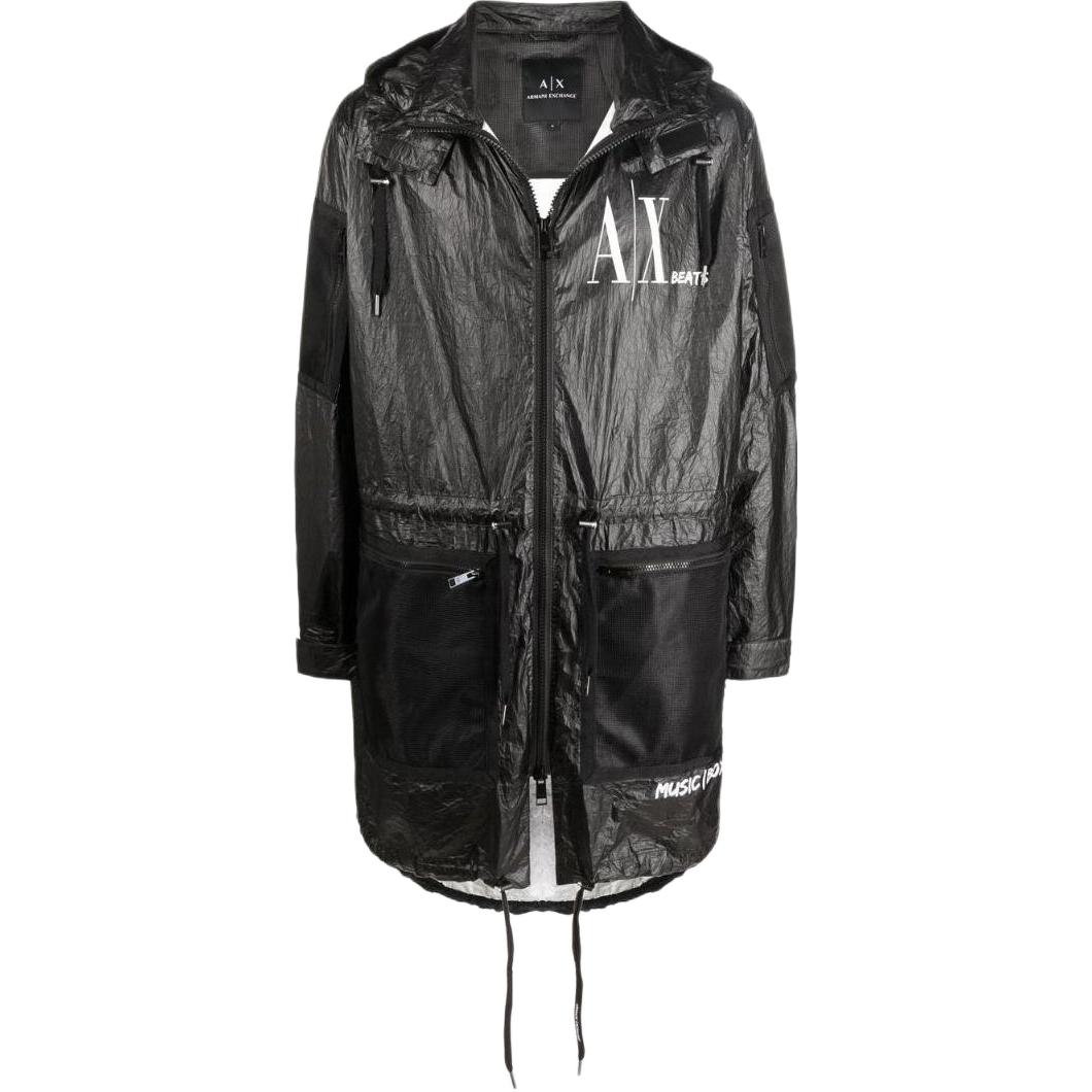 Armani Exchange AE SS23 Logo Print Hooded Jacket for Men 3LZL45-ZNPRZ-1200