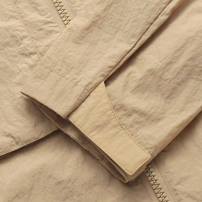 Details for ARMANI EXCHANGE AE SS23 Logo Print Hooded Zip Jacket Men’s Deep Beige 3RZB30-ZN1CZ-1772