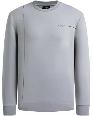Armani Exchange AE SS23 Logo Pullover Sweatshirt Grey 3RZMBC-ZJCAZ-1913 Buy Armani Exchange AE SS23 Logo Pullover Sweatshirt Grey 3RZMBC-ZJCAZ-1913