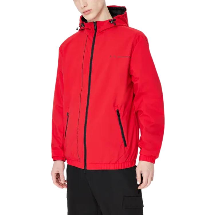 Lookbook Armani Exchange AE 男裝 SS23 混合標誌印花連帽外套 3RZB01-ZNB7Z-16478