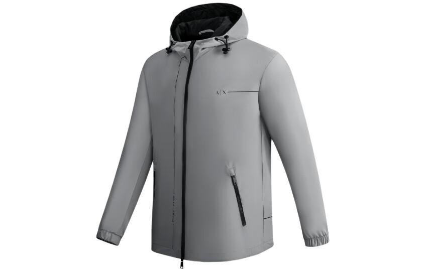Cheap Armani Exchange AE 男裝 SS23 混合標誌印花連帽外套 3RZB01-ZNB7Z-16478