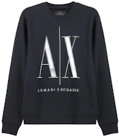 Armani Exchange AE SS23 Navy Blue Embroidered Logo Sweatshirt 8NZMPQ-ZJ1ZZ-1510 Armani Exchange AE SS23 Navy Blue Embroidered Logo Sweatshirt 8NZMPQ-ZJ1ZZ-1510