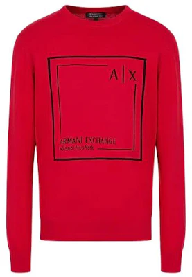 阿玛尼AX AE SS23男士红色logo印花圆领卫衣 3RZM1AZ-M2HZ1-14AQ Buy 阿玛尼AX AE SS23男士红色logo印花圆领卫衣 3RZM1AZ-M2HZ1-14AQ