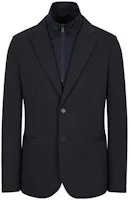 Armani Exchange AE SS23 Solid Color Layered Look Long Sleeve Blazer Jacket 3RZGFE-ZJXGZ-1510 Armani Exchange AE SS23 Solid Color Layered Look Long Sleeve Blazer Jacket 3RZGFE-ZJXGZ-1510