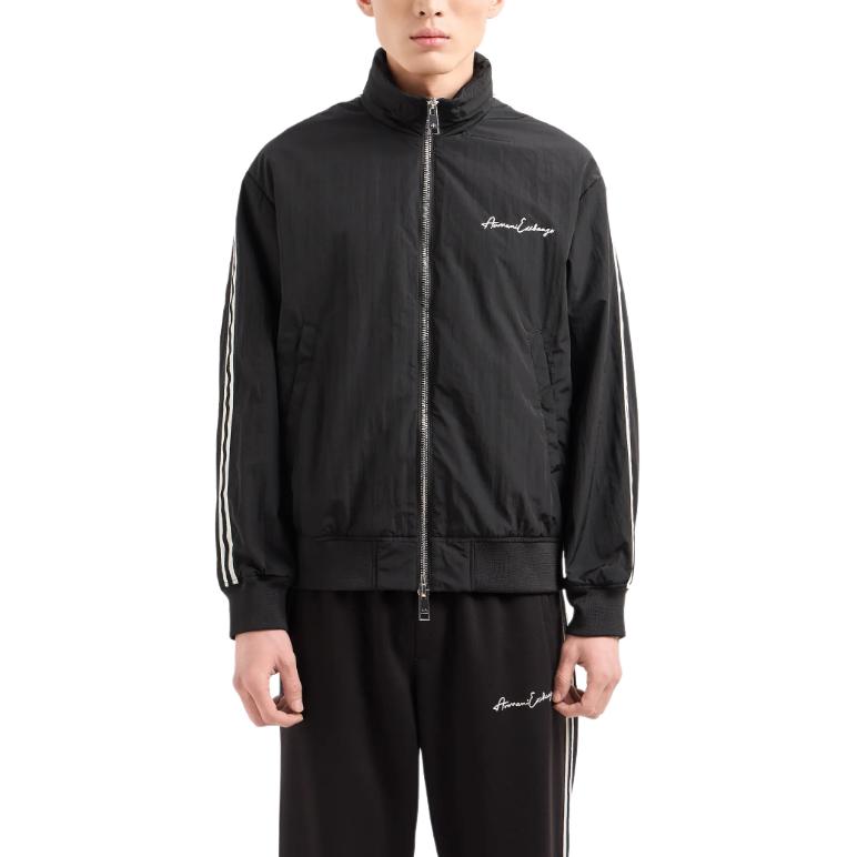 ARMANI EXCHANGE AE SS24  Black Cotton Hoodie with Logo Embroidery. 8NZB99-ZNXXZ-1200 圖 3