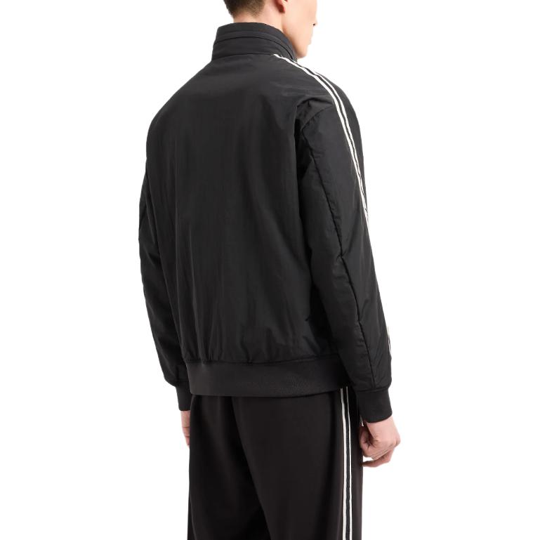 ARMANI EXCHANGE AE SS24  Black Cotton Hoodie with Logo Embroidery. 8NZB99-ZNXXZ-1200 圖 4