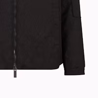 Shop ARMANI EXCHANGE AE SS24 全版Logo連帽外套 黑色 - 時尚款式 6DZBL1-ZN5YZ-1200