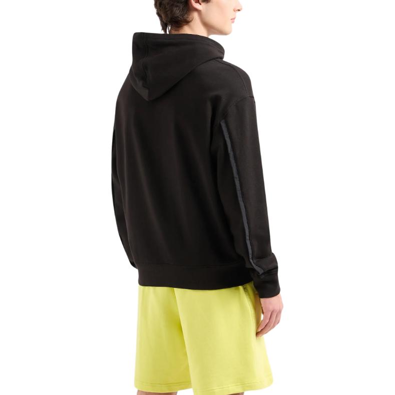 Shop 阿玛尼交换AE SS24黑色标志连帽长袖卫衣 3DZMJA-ZJDPZ-1200