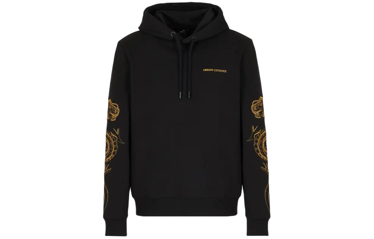 Order Armani Exchange AE 男士刺繡龍標誌連帽衫 SS24 3DZMGH-ZJ4XZ-1435