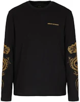 Armani Exchange AE SS24 Logo Print Crewneck Long Sleeve Sweatshirt Black 3DZTDE-ZJ9JZ-1200 Armani Exchange AE SS24 Logo Print Crewneck Long Sleeve Sweatshirt Black 3DZTDE-ZJ9JZ-1200