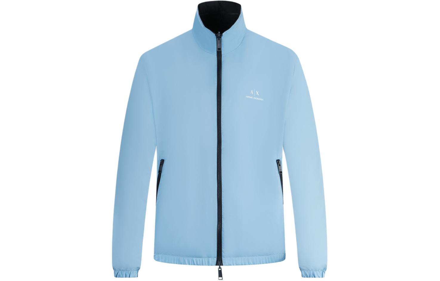 Order Chaqueta con Capucha Reversible Bordada Armani Exchange AE SS24 Azul Marino. 3DZB06-ZNB7Z-65BN
