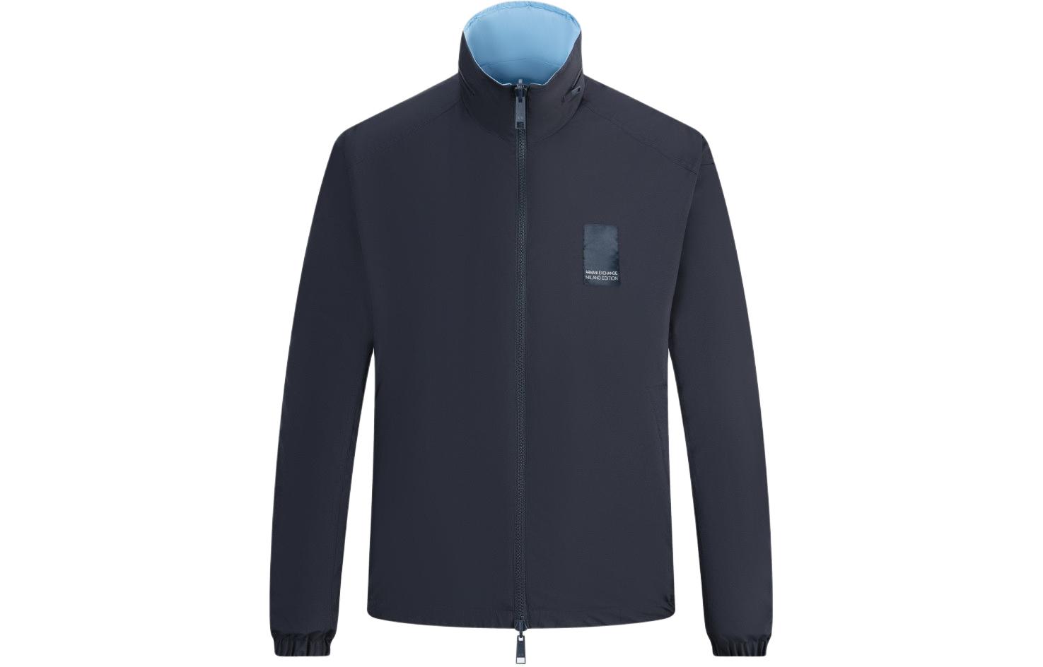 Purchase Chaqueta con Capucha Reversible Bordada Armani Exchange AE SS24 Azul Marino. 3DZB06-ZNB7Z-65BN