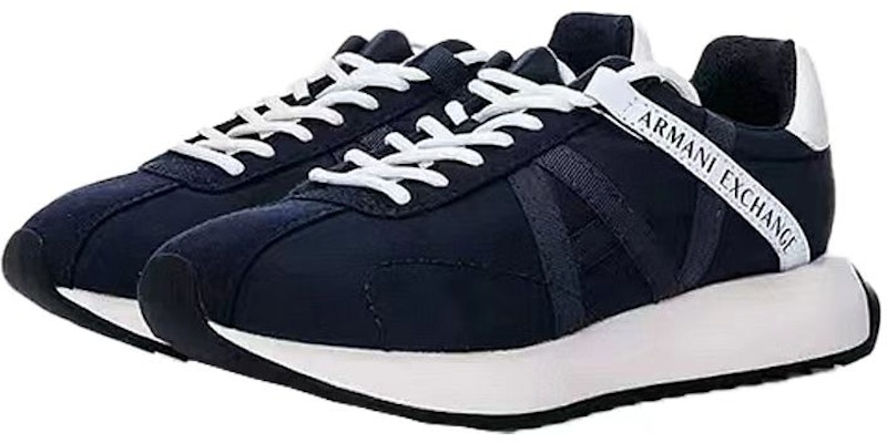 Armani Exchange AX Casual Sneakers 'Dark Blue' XUX150-XV608 Order Armani Exchange AX Casual Sneakers 'Dark Blue' XUX150-XV608