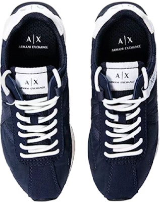 Armani Exchange AX Casual Sneakers 'Dark Blue' XUX150-XV608 Lookbook Armani Exchange AX Casual Sneakers 'Dark Blue' XUX150-XV608
